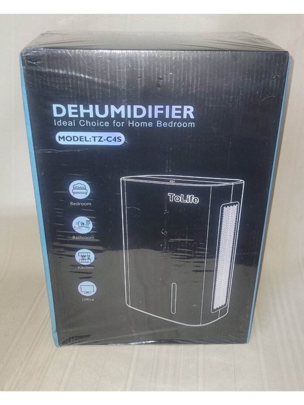 ToLife TZ-C4S Dehumidifier For Home 62 OZ Dehumidifier W/ Auto Shut Off, Sealed